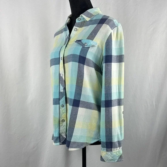 Tribal Long Sleeve Plaid Button-Up Shirt - Picture 2 of 7